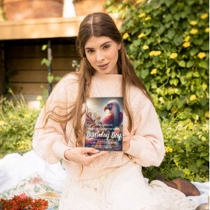 Cartão Postal Condor Vibrante Empoleirado no Topo do Galho da Ár