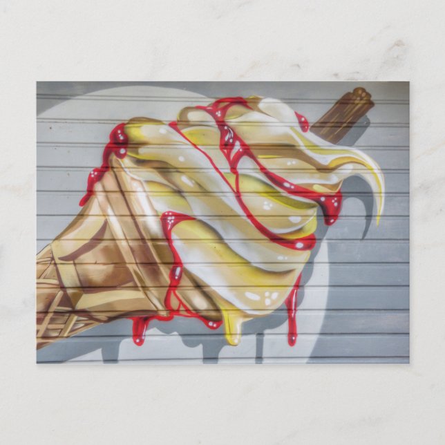 Cartão Postal Cone sorvete (Frente)