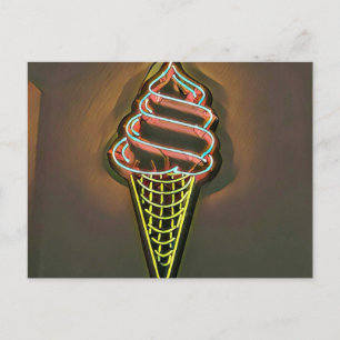 Cartão Postal Cone Waffle
