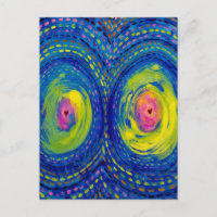 Conexão Cósmica – Poster de Arte Abstrata Colorida