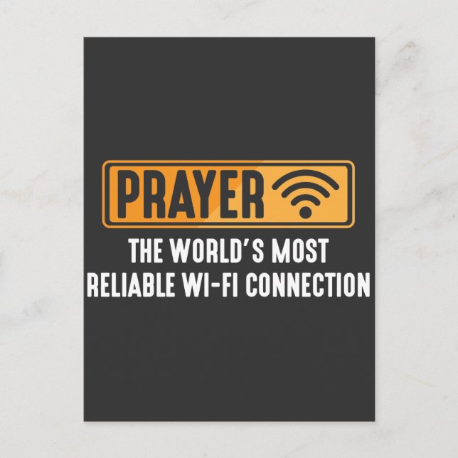 Cartão Postal Conexão do Pastor Cristão Orador Jesus Faith (Frente)