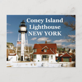 Cartão Postal Coney Island Lighthouse, Cartão-postal de Nova Ior