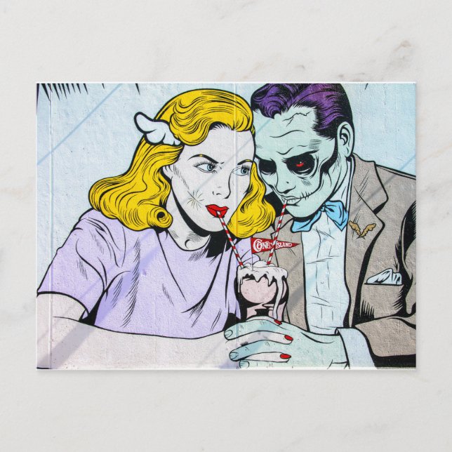 Cartão Postal Coney Island Milkshake (Nova Iorque, Nova Iorque) (Frente)