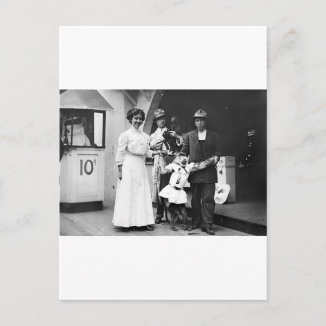 Cartão Postal Coney Island Monkey Business (Frente)