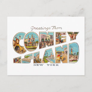 Cartão Postal Coney Island NY