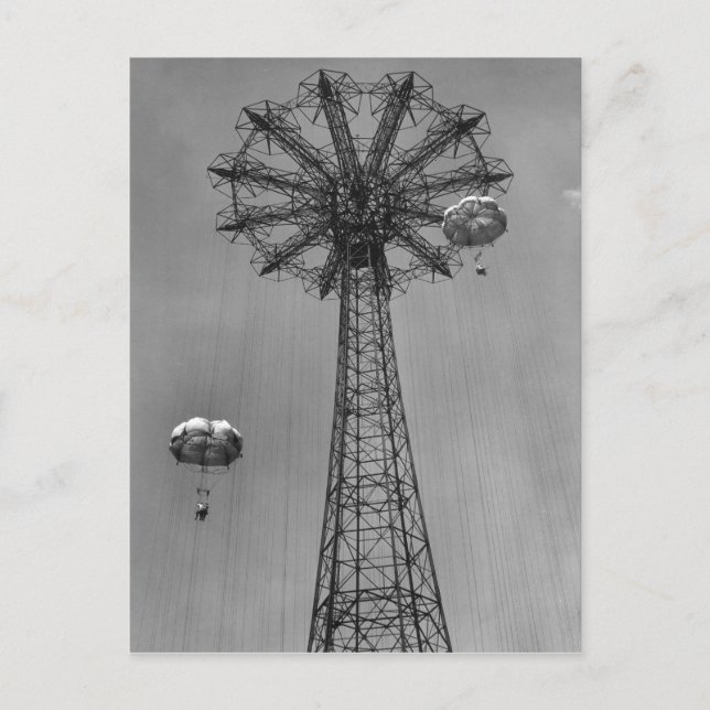 Cartão Postal Coney Island Parachute Jump (Frente)