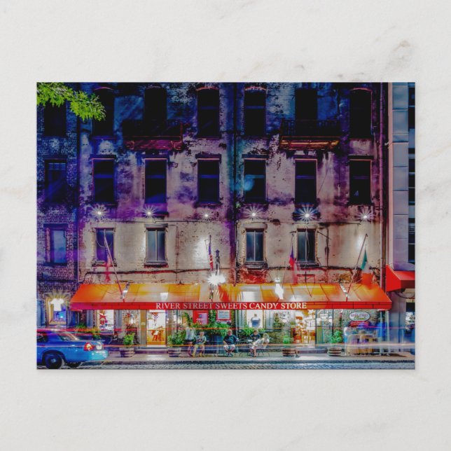 Cartão Postal confeitaria de doces nas ruas do rio (Frente)