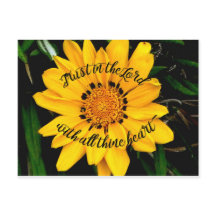 Confiança no senhor Brilhante Amarelo Flor