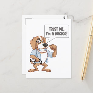 Cartão Postal Confie em mim como um médico