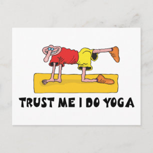 Cartão Postal Confie em mim, eu faço o Yoga Gift