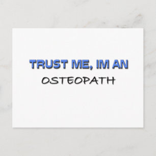 Cartão Postal Confie em mim, sou um Osteopath
