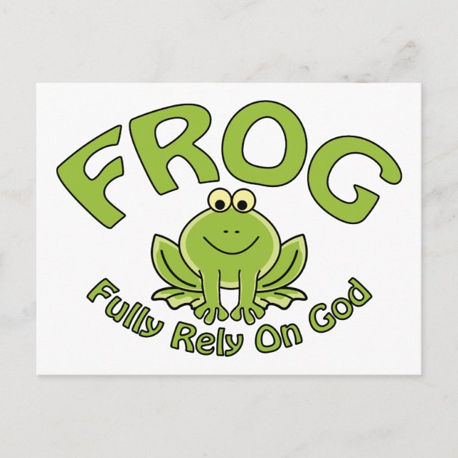 Cartão Postal Confie plenamente em Deus (Frente)