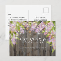 Confirmação de Presença para Casamento com Lilases