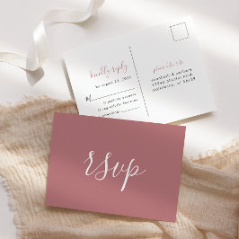 Cartão Postal Confirmação de Presença para Casamento Minimalista