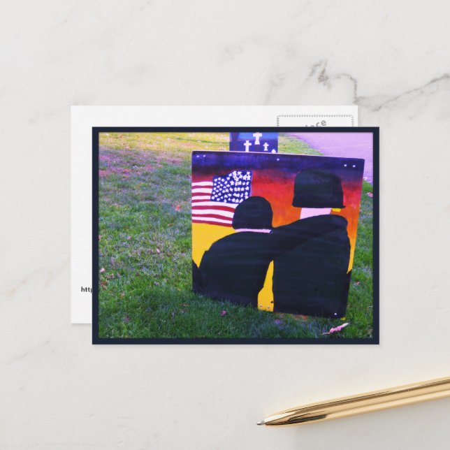 Cartão Postal Conforto de um soldado - Cartão-postal (Frente/Verso In Situ)