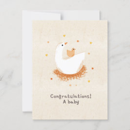 Cartão Postal Congratulations a baby chick