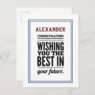 Cartão Postal Congratulations On Achievement Accomplishment