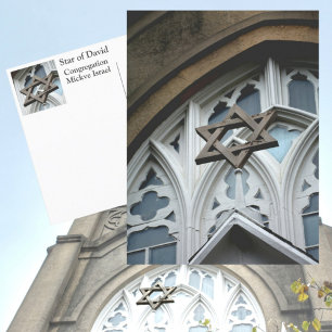 Cartão Postal Congregação Estrela de Davi Mickve Israel Savannah