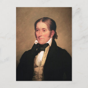 Cartão Postal Congressista Davy Crockett por Chester Harding