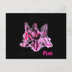 Cartão Postal Conhecimento das mulheres em outubro Nós Vestimos 