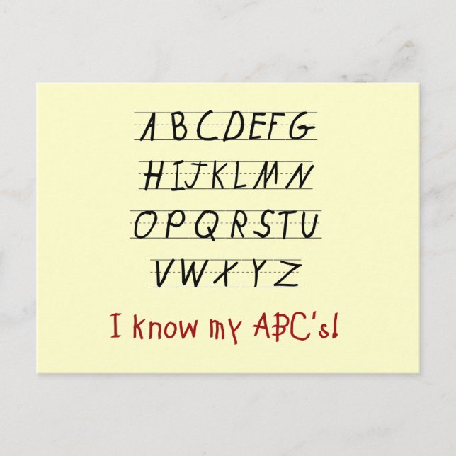 Cartão Postal Conheço meus Camisetas e presentes do ABC (Frente)