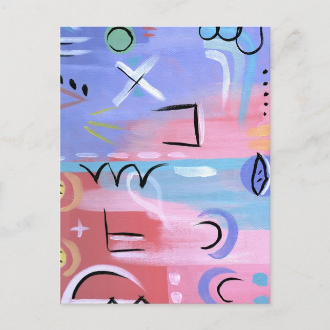 Cartão Postal Conjunto de Mentes de Pastel (Frente)