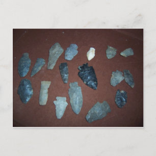 Cartão Postal Conjunto de Pontas de Arroque Indianas