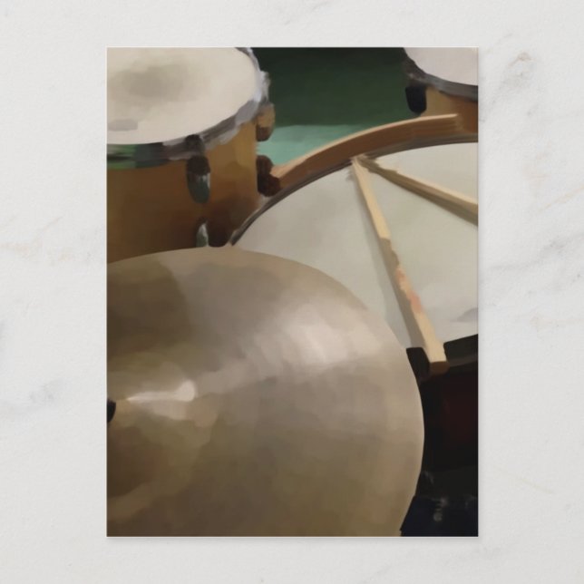 Cartão Postal Conjunto de tambores (Frente)