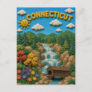 Cartão Postal Connecticut Kent Falls Moderno KLAYKOO