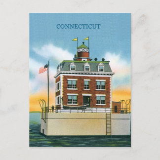 Cartão Postal Connecticut New London Ledge Light