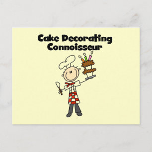 Cartão Postal Connoisseur de Decoração de Bolos Masculino