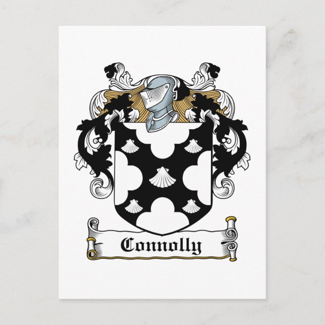 Cartão Postal Connolly Family Crest (Frente)