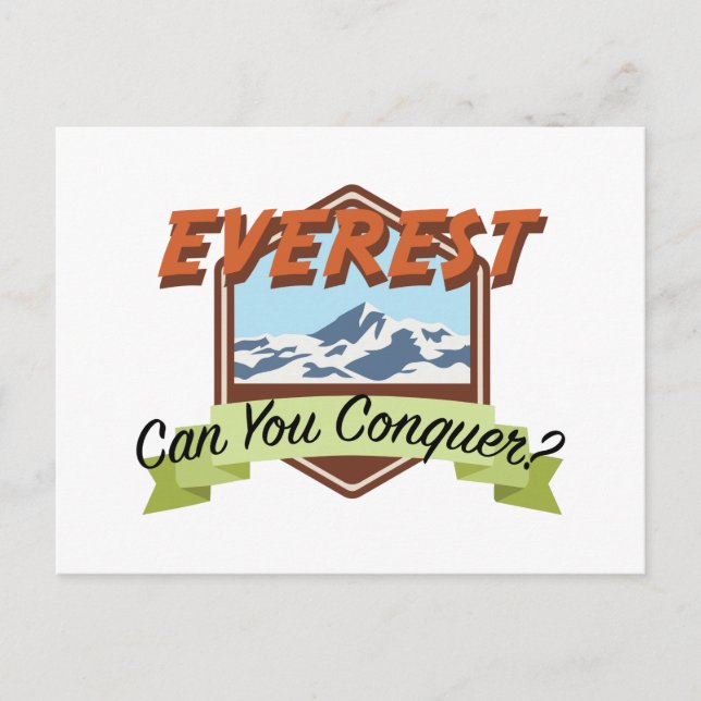 Cartão Postal Conquiste o Everest (Frente)
