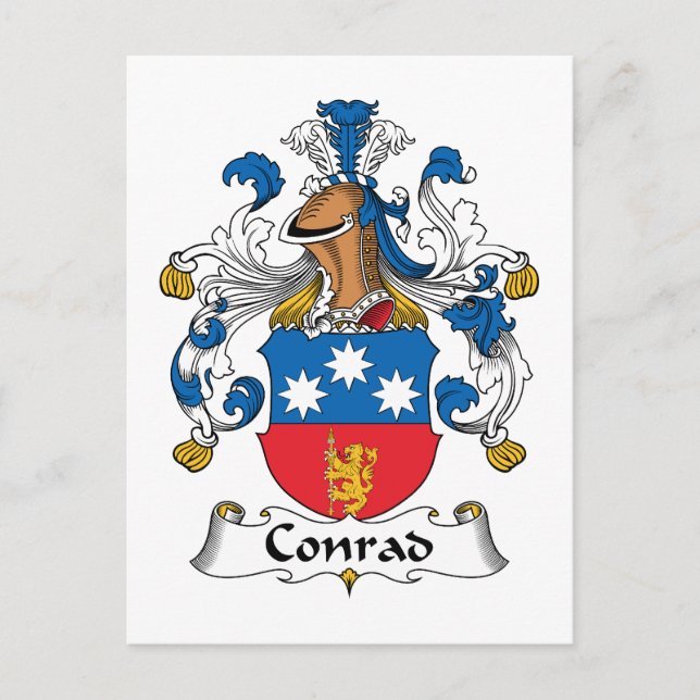 Cartão Postal Conrad Family Crest (Frente)