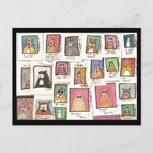 Cartão Postal Conroy's Cat Cartoons (Frente)
