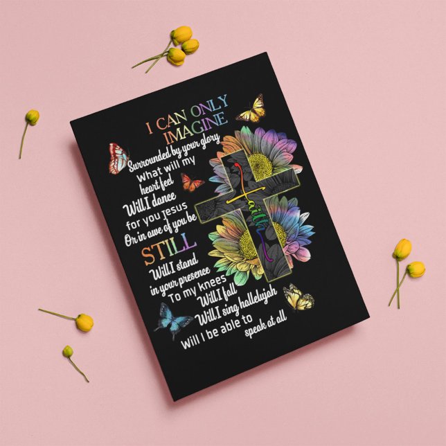 Cartão Postal Consciência Autista Eu Só Posso Imaginar Jesus Fé (Criador carregado)