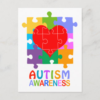 Cartão Postal Consciência do Autismo