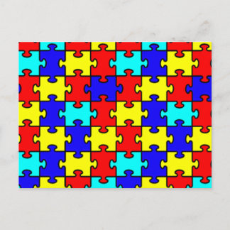 Cartão Postal Consciência do Autismo
