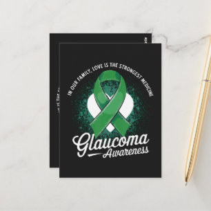 Cartão Postal Conscientização sobre Glaucoma Medicamentoso
