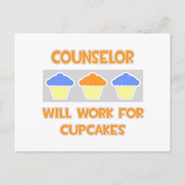 Cartão Postal Conselheiro... Trabalhará Para Cupcakes (Frente)