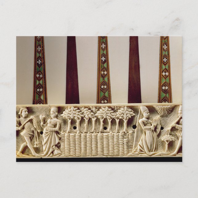 Cartão Postal Conselho Borderbackgammon que representa par de am (Frente)
