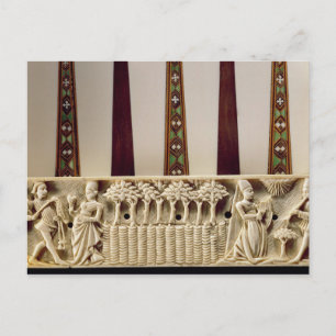 Cartão Postal Conselho Borderbackgammon que representa par de am