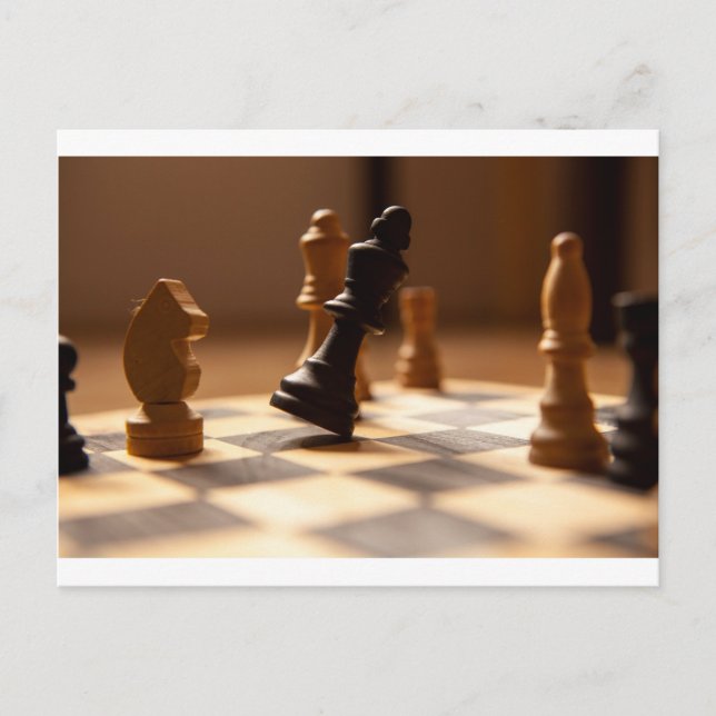 Cartão Postal Conselho de xadrez (Frente)
