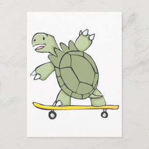Cartão Postal Conselho Skate Tortoise Feliz