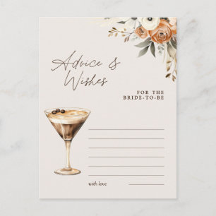 Cartão Postal Conselhos e Desejos Jogo do Chá Espresso Martini