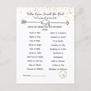 Cartão Postal Conselhos para Graduados & Quão Bem Você Conhece d