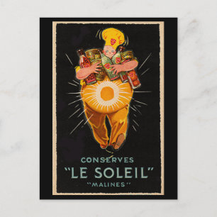 Cartão Postal "Conserva: Le Soleil" Publicidade em Vintage