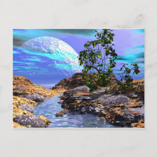 Cartão Postal considerar da arte 3d está acreditando