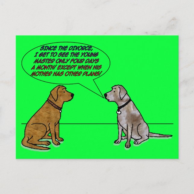 Cartão Postal Consiga somente ver o mestre novo, a menos que…. (Frente)