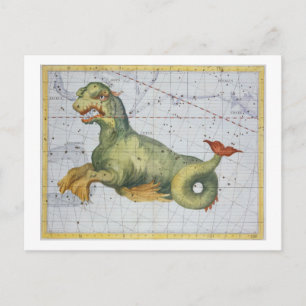 Cartão Postal Constelação de Cetus the Whale, de Atlas Coel